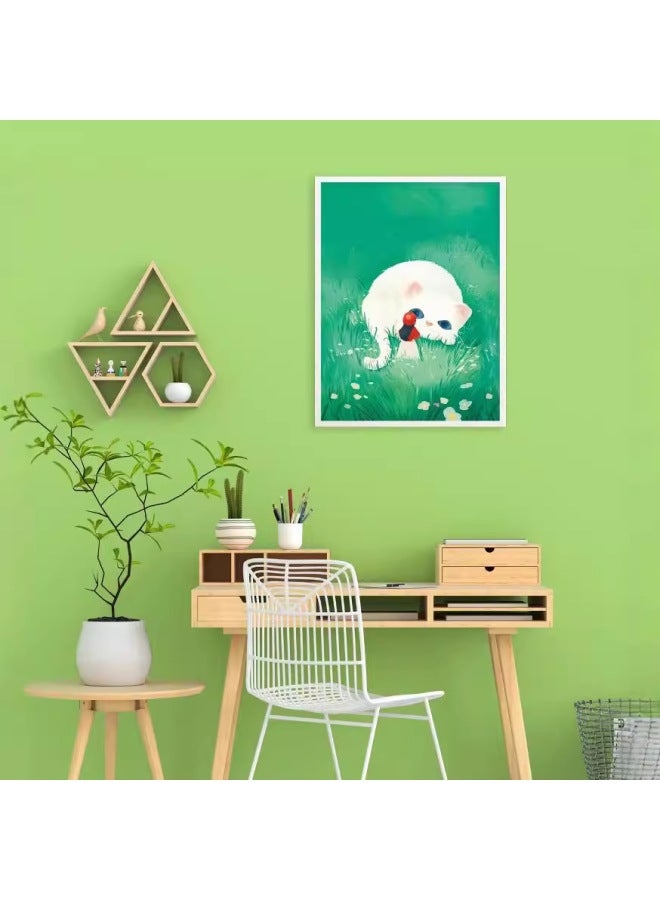 إطار صور خشبي 500 قطعة لغز وطني مزين، لوحة تزيينية، لعبة هدايا للأطفال والبالغين - لون: 【إطار صور لغز】 فكر أقل - Image 5